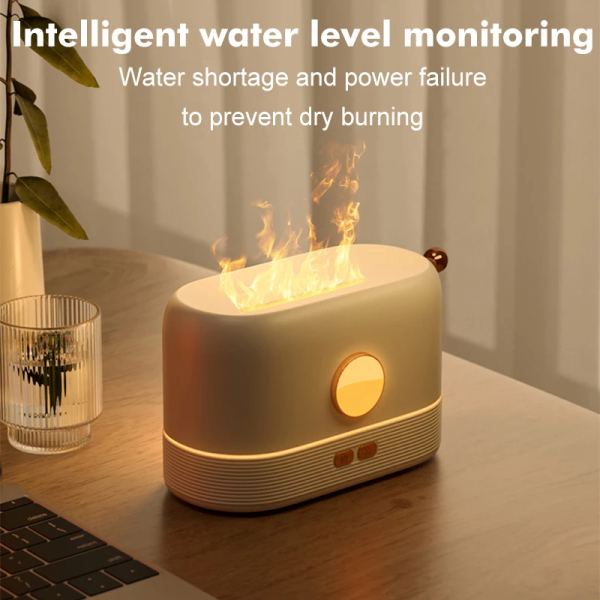 USB Led Home Essential Oil Flame Diffuser aromaterapii